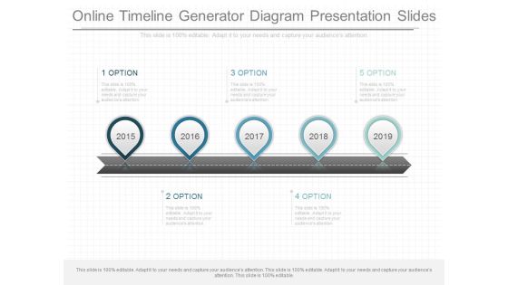 Online Timeline Generator Diagram Presentation Slides