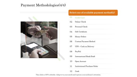 Online Trade Management System Payment Methodologies Payment Ppt Infographics Backgrounds PDF Online Trade Management System Payment Methodologies Payment Ppt Infographics Backgrounds PDF