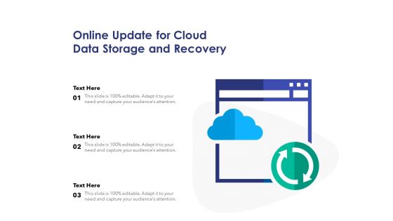 Online Update For Cloud Data Storage And Recovery Ppt PowerPoint Presentation Outline Model PDF