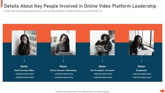 Online Video Streaming Site Capital Raising Elevator Details About Key People Involved In Online Video Platform Leadership Designs PDF Online Video Streaming Site Capital Raising Elevator Details About Key People Involved In Online Video Platform Leadership Designs PDF