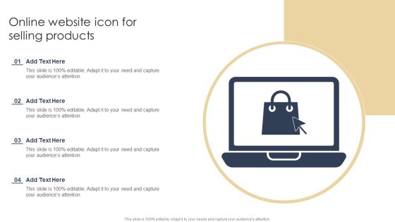 Online Website Icon For Selling Products Introduction PDF Online Website Icon For Selling Products Introduction PDF