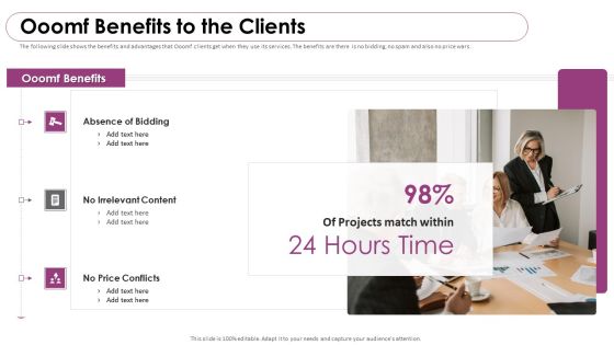 Ooomf Now Crew Capital Raising Elevator Pitch Deck Ooomf Benefits To The Clients Microsoft PDF Ooomf Now Crew Capital Raising Elevator Pitch Deck Ooomf Benefits To The Clients Microsoft PDF