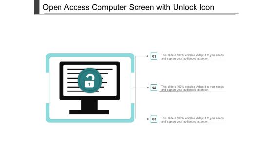 Open Access Computer Screen With Unlock Icon Ppt PowerPoint Presentation Layouts Slides Open Access Computer Screen With Unlock Icon Ppt PowerPoint Presentation Layouts Slides