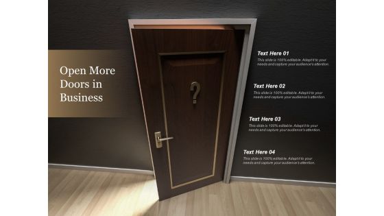Open More Doors In Business Ppt PowerPoint Presentation Gallery Guidelines Open More Doors In Business Ppt PowerPoint Presentation Gallery Guidelines
