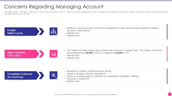 Operating B2B Sales Concerns Regarding Managing Account Brochure PDF