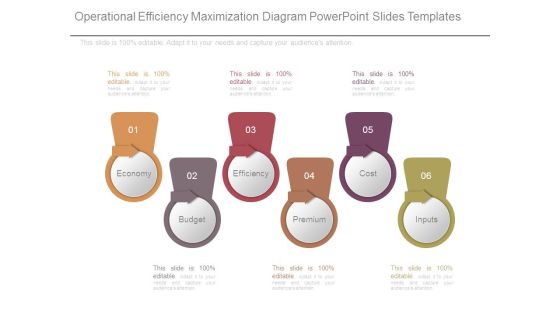Operational Efficiency Maximization Diagram Powerpoint Slides Templates Operational Efficiency Maximization Diagram Powerpoint Slides Templates