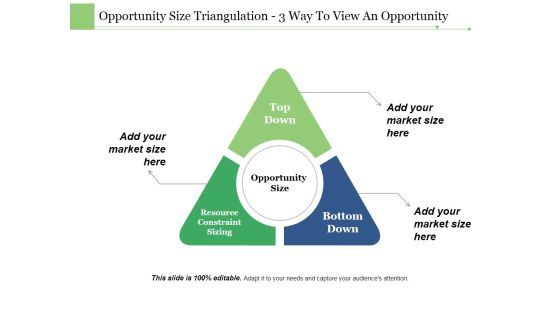 Opportunity Size Triangulation 3 Way To View An Opportunity Ppt PowerPoint Presentation Styles Portfolio Opportunity Size Triangulation 3 Way To View An Opportunity Ppt PowerPoint Presentation Styles Portfolio