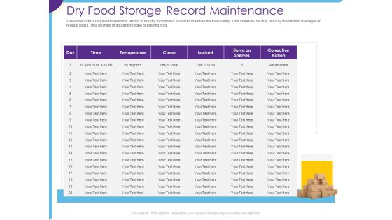 Optimization Restaurant Operations Dry Food Storage Record Maintenance Ppt Show Diagrams PDF Optimization Restaurant Operations Dry Food Storage Record Maintenance Ppt Show Diagrams PDF