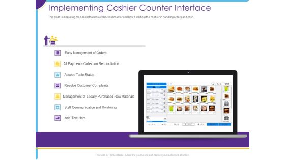 Optimization Restaurant Operations Implementing Cashier Counter Interface Ideas PDF Optimization Restaurant Operations Implementing Cashier Counter Interface Ideas PDF