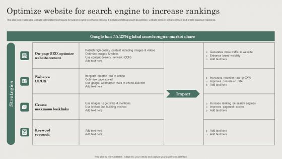Optimize Website For Search Engine To Increase Rankings Inspiration PDF Optimize Website For Search Engine To Increase Rankings Inspiration PDF