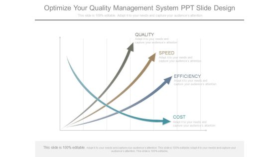 Optimize Your Quality Management System Ppt Slide Design