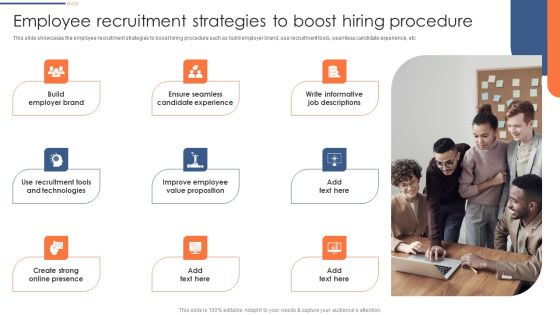 Optimizing Hiring Process Employee Recruitment Strategies To Boost Hiring Procedure Background PDF