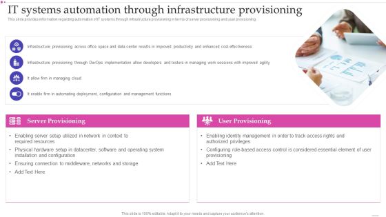 Optimizing IT Infrastructure Playbook IT Systems Automation Through Infrastructure Provisioning Summary PDF Optimizing IT Infrastructure Playbook IT Systems Automation Through Infrastructure Provisioning Summary PDF