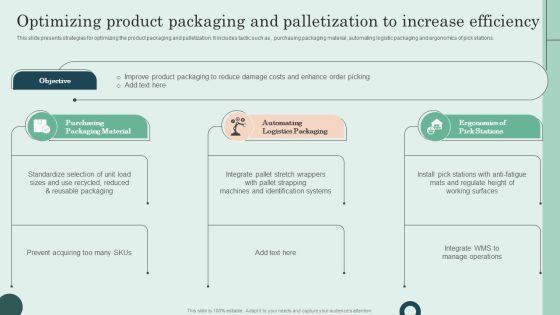 Optimizing Product Packaging And Palletization To Increase Efficiency Microsoft PDF Optimizing Product Packaging And Palletization To Increase Efficiency Microsoft PDF