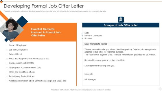 Optimizing Recruitment Process Developing Formal Job Offer Letter Infographics PDF Optimizing Recruitment Process Developing Formal Job Offer Letter Infographics PDF
