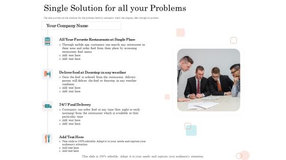 Option Pool Funding Pitch Deck Single Solution For All Your Problems Ppt Show Professional PDF Option Pool Funding Pitch Deck Single Solution For All Your Problems Ppt Show Professional PDF