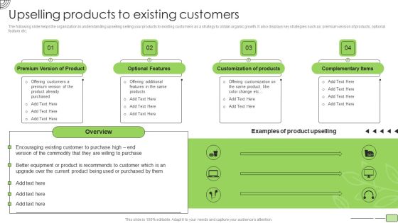 Organic Business Growth Strategies Upselling Products To Existing Customers Sample PDF Organic Business Growth Strategies Upselling Products To Existing Customers Sample PDF