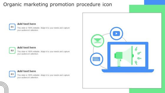 Organic Marketing Promotion Procedure Icon Graphics PDF Organic Marketing Promotion Procedure Icon Graphics PDF