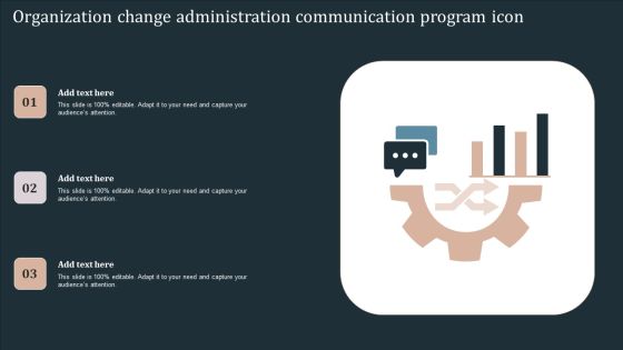Organization Change Administration Communication Program Icon Download PDF Organization Change Administration Communication Program Icon Download PDF