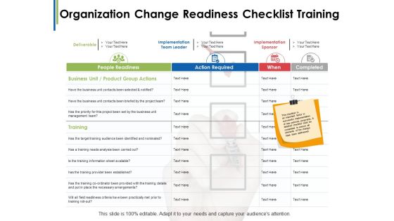Organization Change Readiness Checklist Training Ppt PowerPoint Presentation Ideas Templates Organization Change Readiness Checklist Training Ppt PowerPoint Presentation Ideas Templates