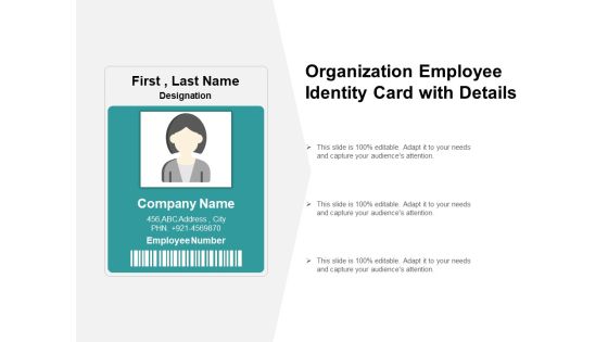 Organization Employee Identity Card With Details Ppt PowerPoint Presentation Show Gallery Organization Employee Identity Card With Details Ppt PowerPoint Presentation Show Gallery