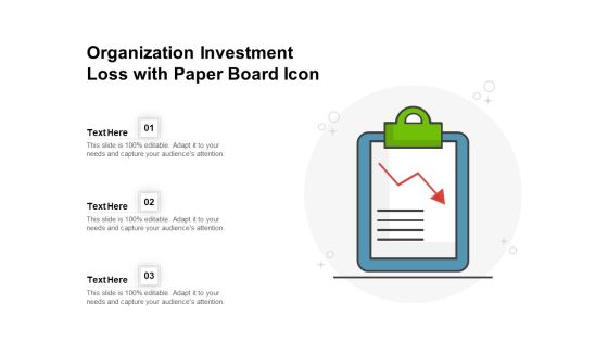 Organization Investment Loss With Paper Board Icon Ppt PowerPoint Presentation File Model PDF Organization Investment Loss With Paper Board Icon Ppt PowerPoint Presentation File Model PDF