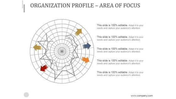 Organization Profile Area Of Focus Ppt PowerPoint Presentation Slides