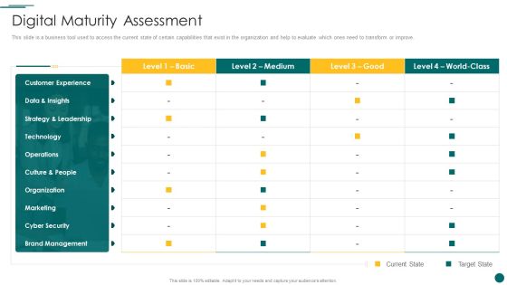 Organization Reinvention Digital Maturity Assessment Inspiration PDF