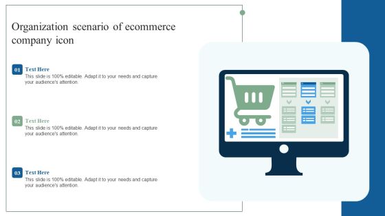 Organization Scenario Of Ecommerce Company Icon Ppt Pictures PDF
