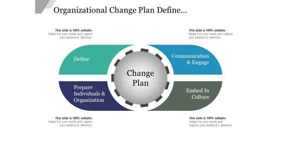 Organizational Change Plan Define Communicate And Engage Ppt PowerPoint Presentation Outline Objects Organizational Change Plan Define Communicate And Engage Ppt PowerPoint Presentation Outline Objects