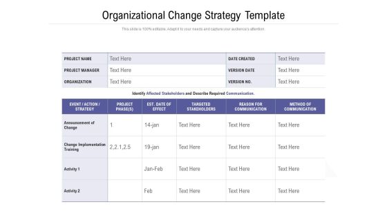 Organizational Change Strategy Template Ppt PowerPoint Presentation Styles Smartart PDF Organizational Change Strategy Template Ppt PowerPoint Presentation Styles Smartart PDF