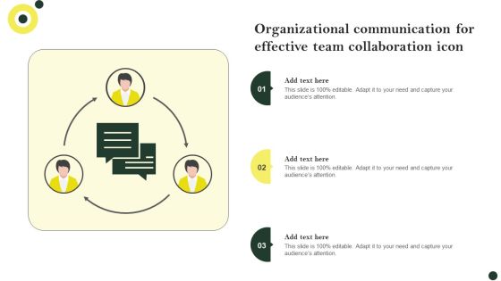 Organizational Communication For Effective Team Collaboration Icon Structure PDF Organizational Communication For Effective Team Collaboration Icon Structure PDF