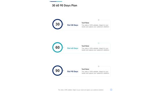 Organizational Growth Proposal 30 60 90 Days Plan One Pager Sample Example Document Organizational Growth Proposal 30 60 90 Days Plan One Pager Sample Example Document