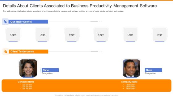 Organizational Productivity Administration Software Details About Clients Associated Topics PDF Organizational Productivity Administration Software Details About Clients Associated Topics PDF