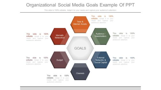 Organizational Social Media Goals Example Of Ppt