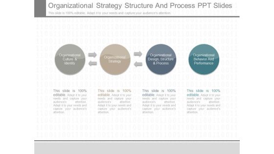 Organizational Strategy Structure And Process Ppt Slides