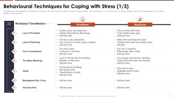 Organizational Stress Management Tactics Behavioural Techniques For Coping With Stress Introduction PDF Organizational Stress Management Tactics Behavioural Techniques For Coping With Stress Introduction PDF
