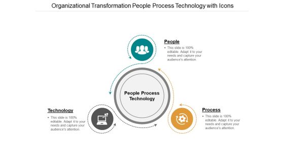 Organizational Transformation People Process Technology With Icons Ppt PowerPoint Presentation Outline Graphic Tips