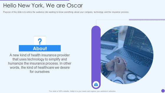 Oscar Healthcare Hello New York We Are Oscar Ppt Pictures Slides PDF Oscar Healthcare Hello New York We Are Oscar Ppt Pictures Slides PDF