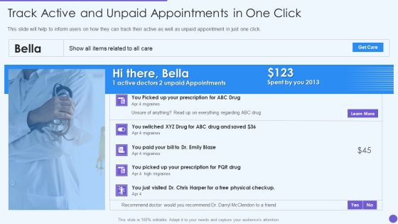 Oscar Healthcare Track Active And Unpaid Appointments In One Click Ppt Infographic Template Designs PDF Oscar Healthcare Track Active And Unpaid Appointments In One Click Ppt Infographic Template Designs PDF