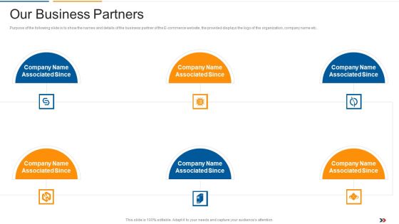 Our Business Partners Ecommerce Startup Capital Raising Elevator Ideas Pdf