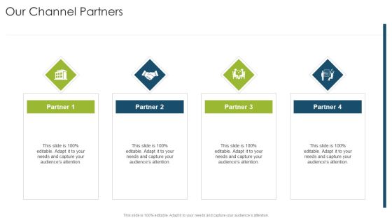 Our Channel Partners Organizational Strategies And Promotion Techniques Guidelines PDF