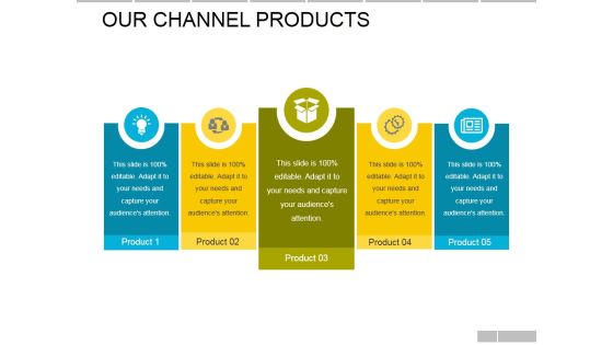 Our Channel Products Ppt PowerPoint Presentation Infographic Template Templates Our Channel Products Ppt PowerPoint Presentation Infographic Template Templates