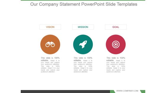 Our Company Statement Powerpoint Slide Templates Our Company Statement Powerpoint Slide Templates