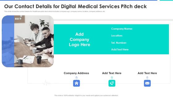 Our Contact Details For Digital Medical Services Pitch Deck Designs PDF Our Contact Details For Digital Medical Services Pitch Deck Designs PDF