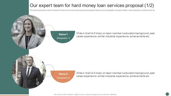 Our Expert Team For Hard Money Loan Services Proposal Ppt File Shapes PDF Our Expert Team For Hard Money Loan Services Proposal Ppt File Shapes PDF