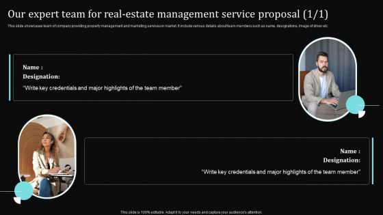 Our Expert Team For Real Estate Management Service Proposal Ppt Inspiration Format PDF Our Expert Team For Real Estate Management Service Proposal Ppt Inspiration Format PDF