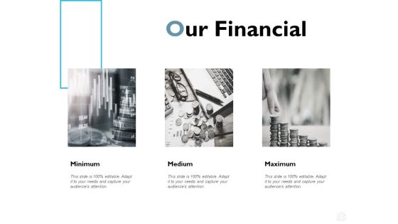 Our Financial Minimum Medium Ppt PowerPoint Presentation Pictures Grid Our Financial Minimum Medium Ppt PowerPoint Presentation Pictures Grid