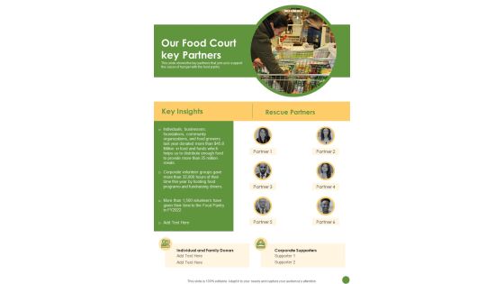 Our Food Court Key Partners One Pager Documents Our Food Court Key Partners One Pager Documents