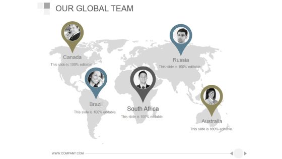 Our Global Team Ppt PowerPoint Presentation Model